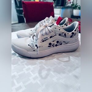 Limited Edition Disney Vans White and Black Mickey Mouse Sneakers